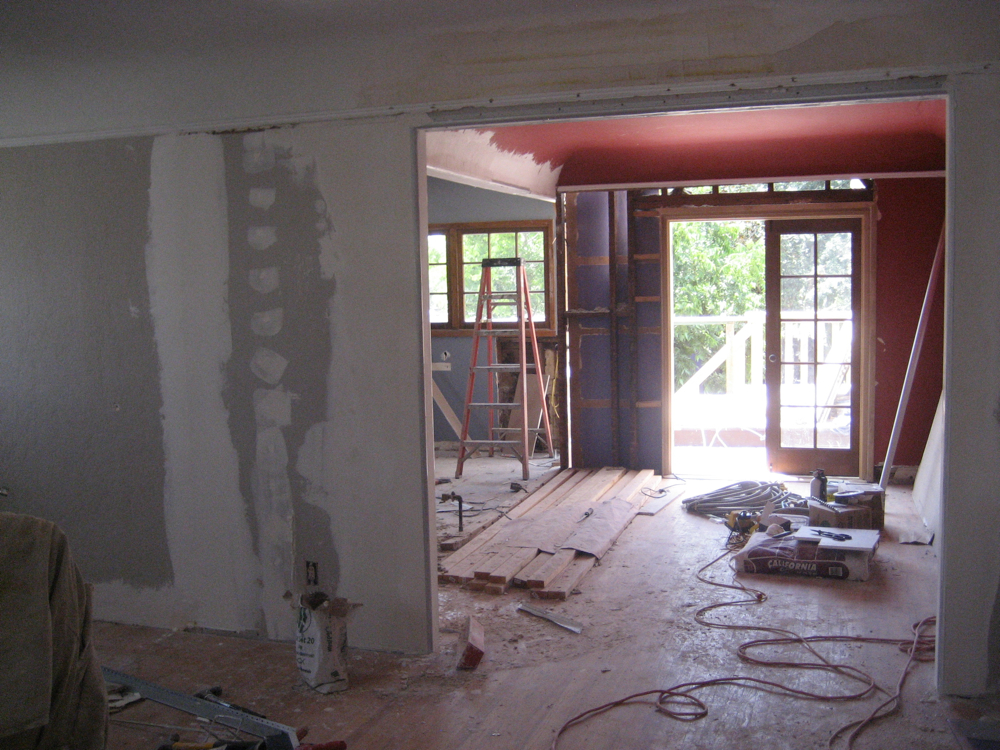Inside of a home being renovated